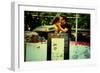 Couple Kissing in Union Square, New York City.-Sabine Jacobs-Framed Photographic Print