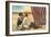 Couple Kissing on Beach-null-Framed Art Print