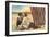 Couple Kissing on Beach-null-Framed Art Print