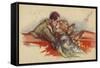 Couple Kissing-null-Framed Stretched Canvas