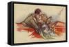 Couple Kissing-null-Framed Stretched Canvas