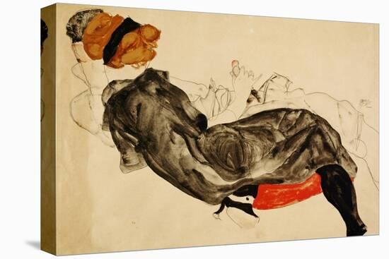 Couple (Liebespaar), 1912-Egon Schiele-Stretched Canvas