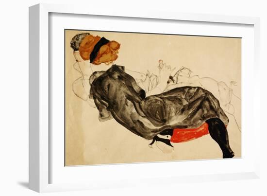 Couple (Liebespaar), 1912-Egon Schiele-Framed Giclee Print