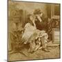 Couple Lighting a Cigarette from Each Other, 1900-null-Mounted Photographic Print