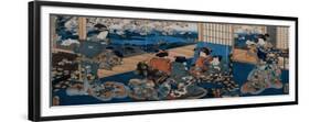 Couple Looking in Mirror-Utagawa Kunisada-Framed Premium Giclee Print