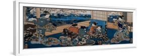 Couple Looking in Mirror-Utagawa Kunisada-Framed Premium Giclee Print