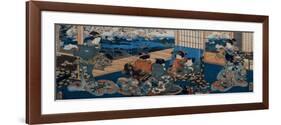 Couple Looking in Mirror-Utagawa Kunisada-Framed Giclee Print