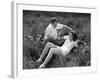 Couple Lying in Field-Philip Gendreau-Framed Photographic Print