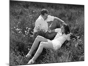 Couple Lying in Field-Philip Gendreau-Mounted Photographic Print