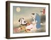 Couple Making Love in the Moonlight-Japanese School-Framed Giclee Print