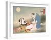 Couple Making Love in the Moonlight-Japanese School-Framed Giclee Print