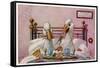 Couple of Geese Breakfast in Bed: Their Meal Includes Eggs Can They be Cannibals?-null-Framed Stretched Canvas