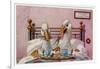 Couple of Geese Breakfast in Bed: Their Meal Includes Eggs Can They be Cannibals?-null-Framed Art Print