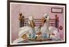 Couple of Geese Breakfast in Bed: Their Meal Includes Eggs Can They be Cannibals?-null-Framed Art Print