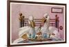 Couple of Geese Breakfast in Bed: Their Meal Includes Eggs Can They be Cannibals?-null-Framed Art Print