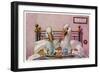 Couple of Geese Breakfast in Bed: Their Meal Includes Eggs Can They be Cannibals?-null-Framed Art Print