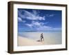 Couple on a Beach, Aitutaki, Cook Islands-Neil Farrin-Framed Photographic Print