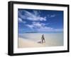 Couple on a Beach, Aitutaki, Cook Islands-Neil Farrin-Framed Photographic Print