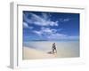 Couple on a Beach, Aitutaki, Cook Islands-Neil Farrin-Framed Photographic Print