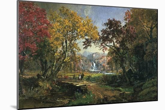 Couple on a Bridge, 1876-Jasper Francis Cropsey-Mounted Giclee Print