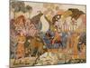 Couple on a Mule (Oil on Canvas)-Charles Prendergast-Mounted Giclee Print