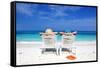 Couple On A Tropical Beach-haveseen-Framed Stretched Canvas