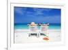 Couple On A Tropical Beach-haveseen-Framed Photographic Print