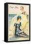 Couple on Beach, Cape May-null-Framed Stretched Canvas