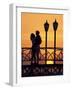 Couple on Bridge, Aruba, West Indies, Dutch Caribbean, Central America-Sergio Pitamitz-Framed Photographic Print