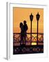 Couple on Bridge, Aruba, West Indies, Dutch Caribbean, Central America-Sergio Pitamitz-Framed Photographic Print