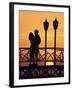 Couple on Bridge, Aruba, West Indies, Dutch Caribbean, Central America-Sergio Pitamitz-Framed Photographic Print