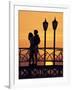 Couple on Bridge, Aruba, West Indies, Dutch Caribbean, Central America-Sergio Pitamitz-Framed Photographic Print