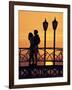 Couple on Bridge, Aruba, West Indies, Dutch Caribbean, Central America-Sergio Pitamitz-Framed Photographic Print