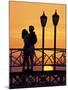 Couple on Bridge, Aruba, West Indies, Dutch Caribbean, Central America-Sergio Pitamitz-Mounted Photographic Print