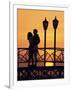 Couple on Bridge, Aruba, West Indies, Dutch Caribbean, Central America-Sergio Pitamitz-Framed Photographic Print