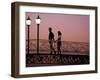 Couple on Bridge, Oranjestad, Aruba-Sergio Pitamitz-Framed Photographic Print