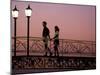 Couple on Bridge, Oranjestad, Aruba-Sergio Pitamitz-Mounted Photographic Print