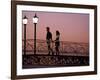 Couple on Bridge, Oranjestad, Aruba-Sergio Pitamitz-Framed Photographic Print