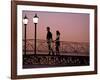 Couple on Bridge, Oranjestad, Aruba-Sergio Pitamitz-Framed Photographic Print