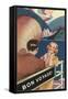 Couple on Deck, Bon Voyage-null-Framed Stretched Canvas