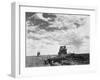 Couple on Field Being Harrowed at Verblud State Collective Farm, South of Moscow, Rostov, Russia-Margaret Bourke-White-Framed Photographic Print