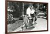 Couple on Motor Scooter-null-Framed Art Print