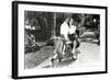 Couple on Motor Scooter-null-Framed Art Print