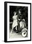 Couple on Motor Scooter-null-Framed Art Print