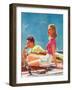 "Couple on Sailboat,"August 1, 1939-McClelland Barclay-Framed Giclee Print