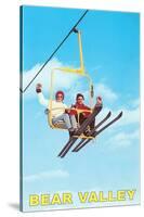 Couple on Ski Lift, Bear Valley-null-Stretched Canvas