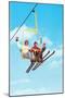 Couple on Ski Lift-null-Mounted Art Print