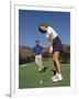 Couple on the Golf Cource-Chris Trotman-Framed Photographic Print