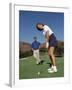 Couple on the Golf Cource-Chris Trotman-Framed Photographic Print