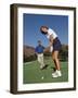 Couple on the Golf Cource-Chris Trotman-Framed Photographic Print